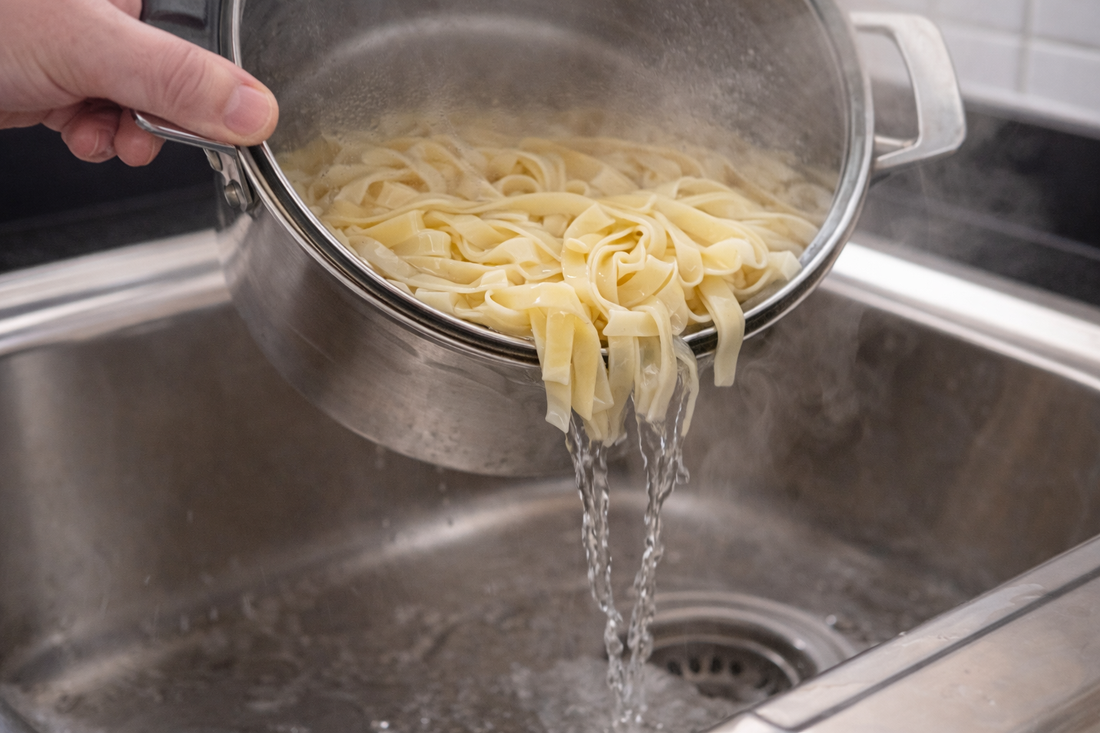 How to Drain Pasta Without a Colander