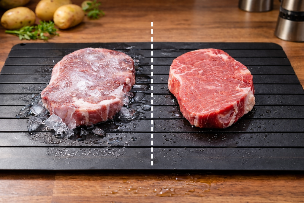 Fast Defrost Tray for Meat and Frozen Foods
