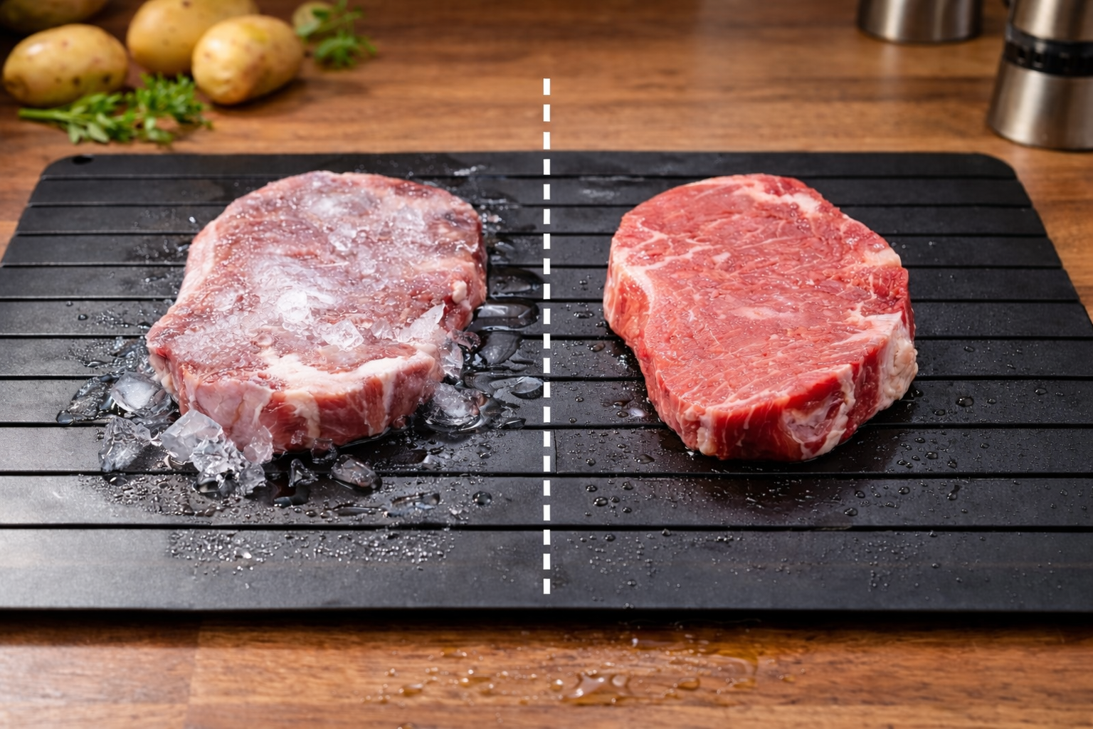 Fast Defrost Tray for Meat and Frozen Foods