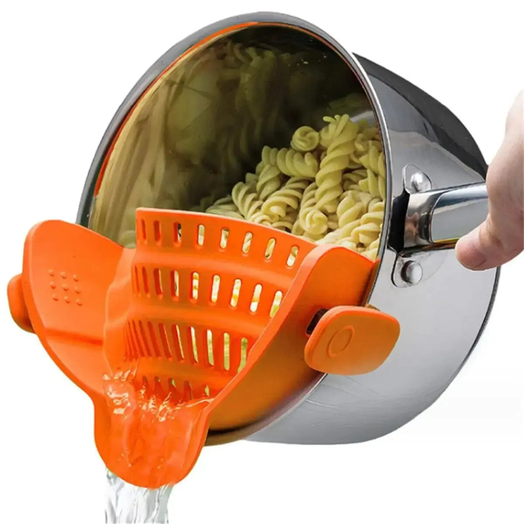 Adjustable Clip-On Strainer for Pots and Pans