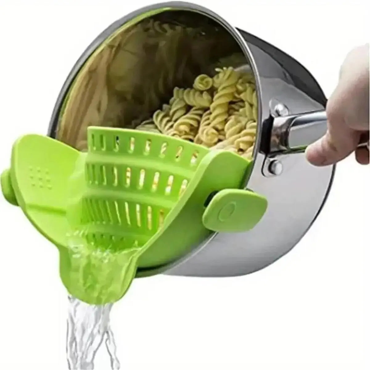Adjustable Clip-On Strainer for Pots and Pans